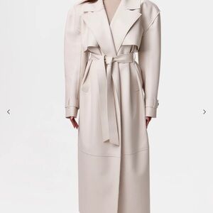 Elegant Cream Trench Coat